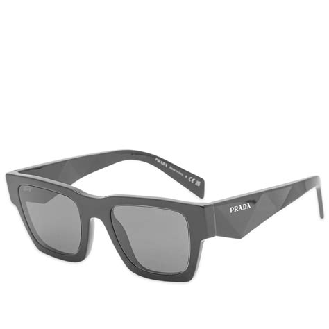 Prada PR A06S 50 Dark Grey & Black Sunglasses 